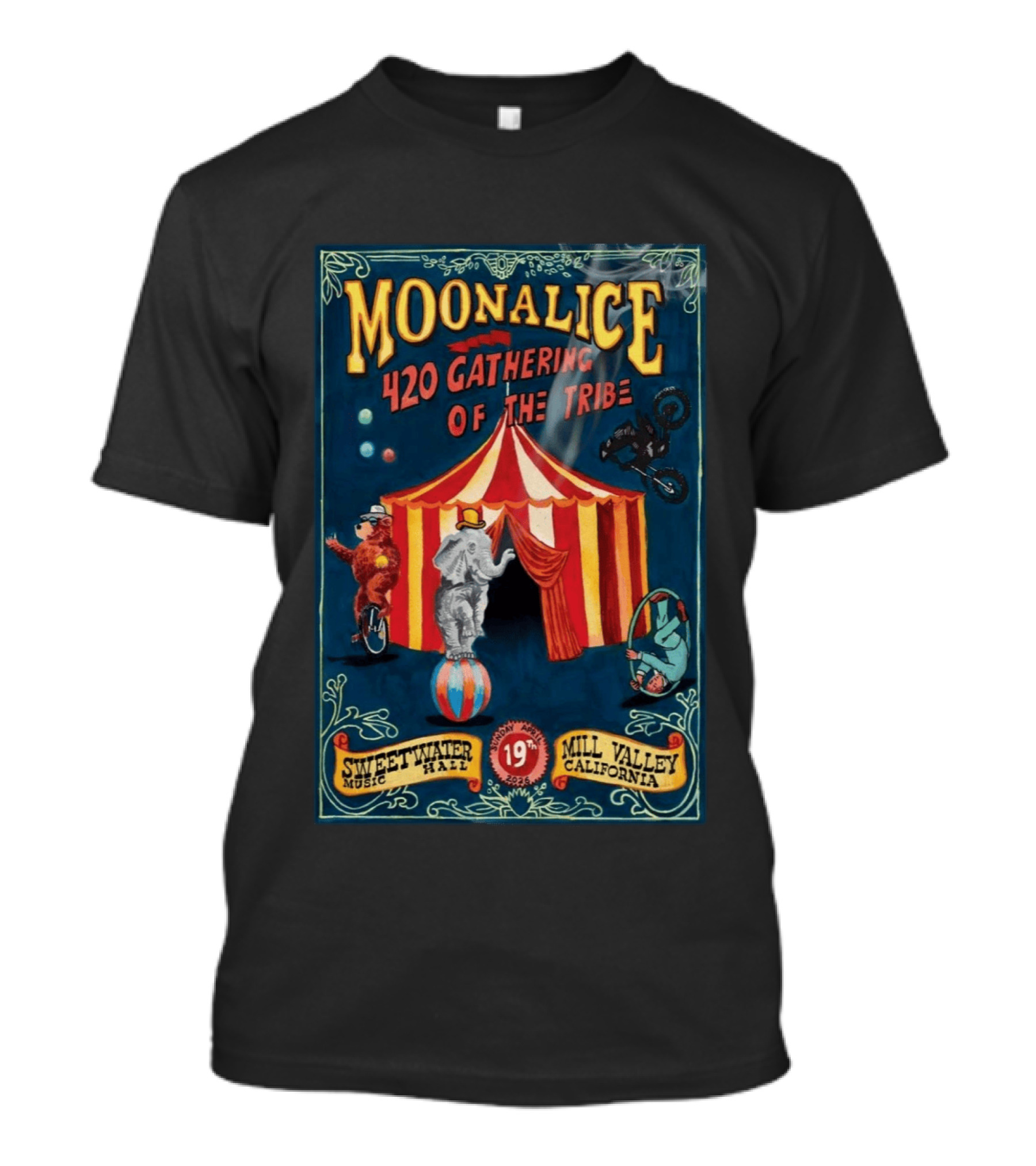 Moonalice 420 Gathering Of The Tribe Sweetwater Music Hall Mill Valley California Apr 19 2026 T-Shirt
