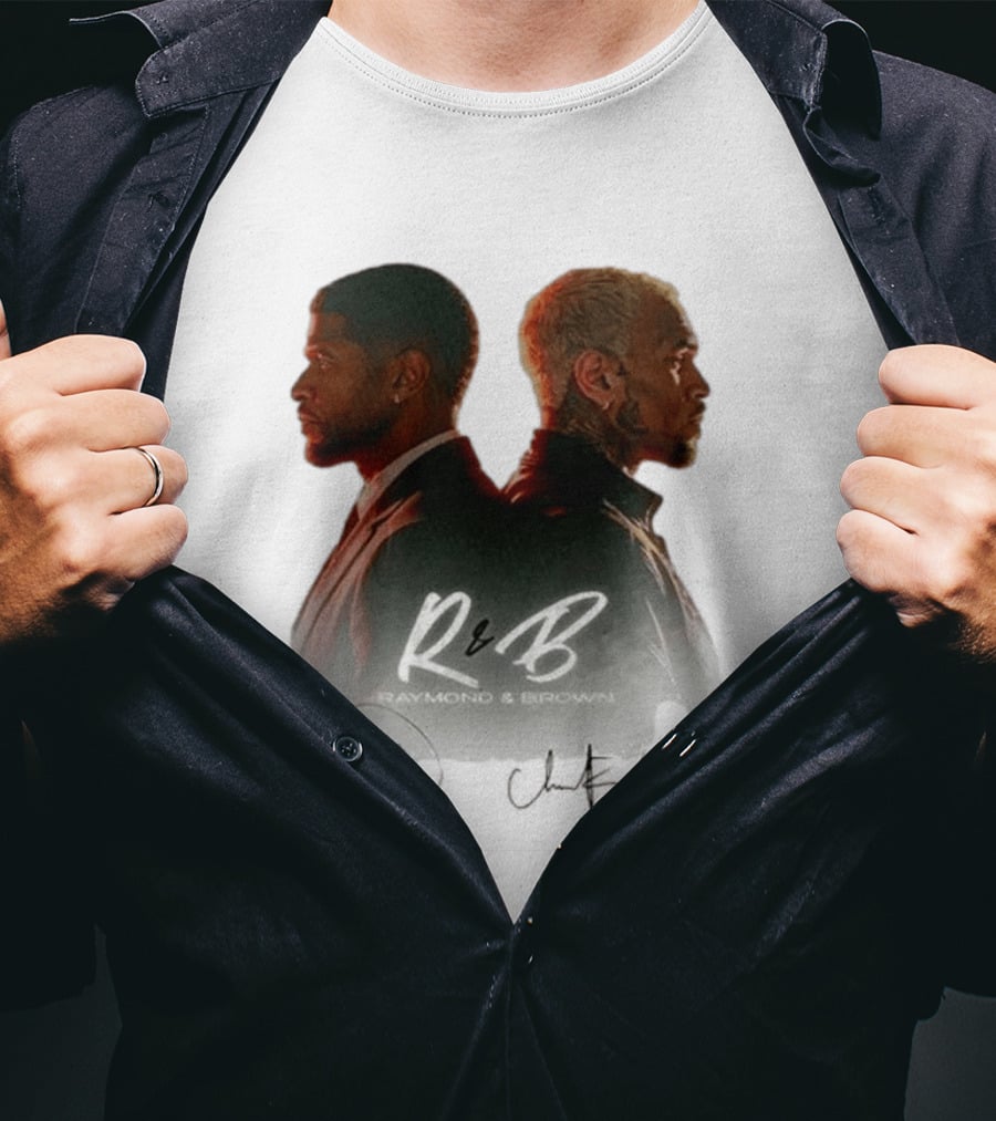 Raymond & Brown R&B Tour Usher Chris Brown Collaboration T-Shirt