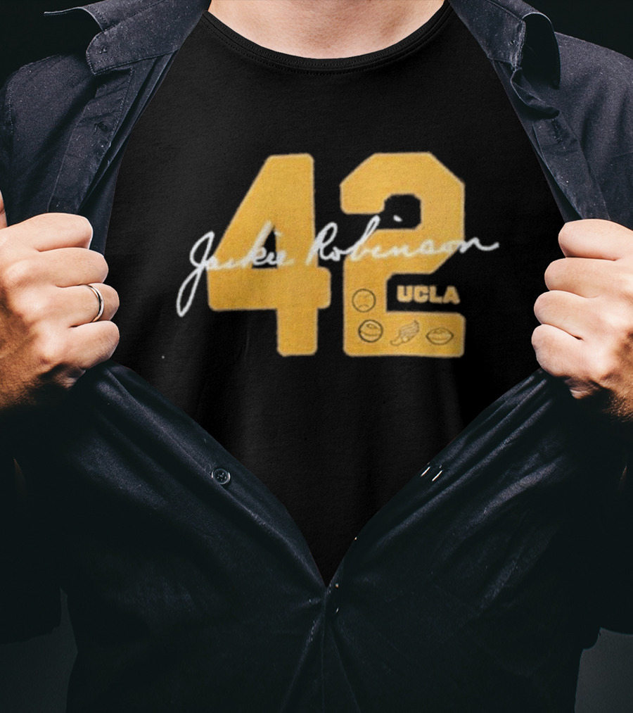 UCLA Bruins Jackie Robinson 42 Letterman Day 2026 T-Shirt