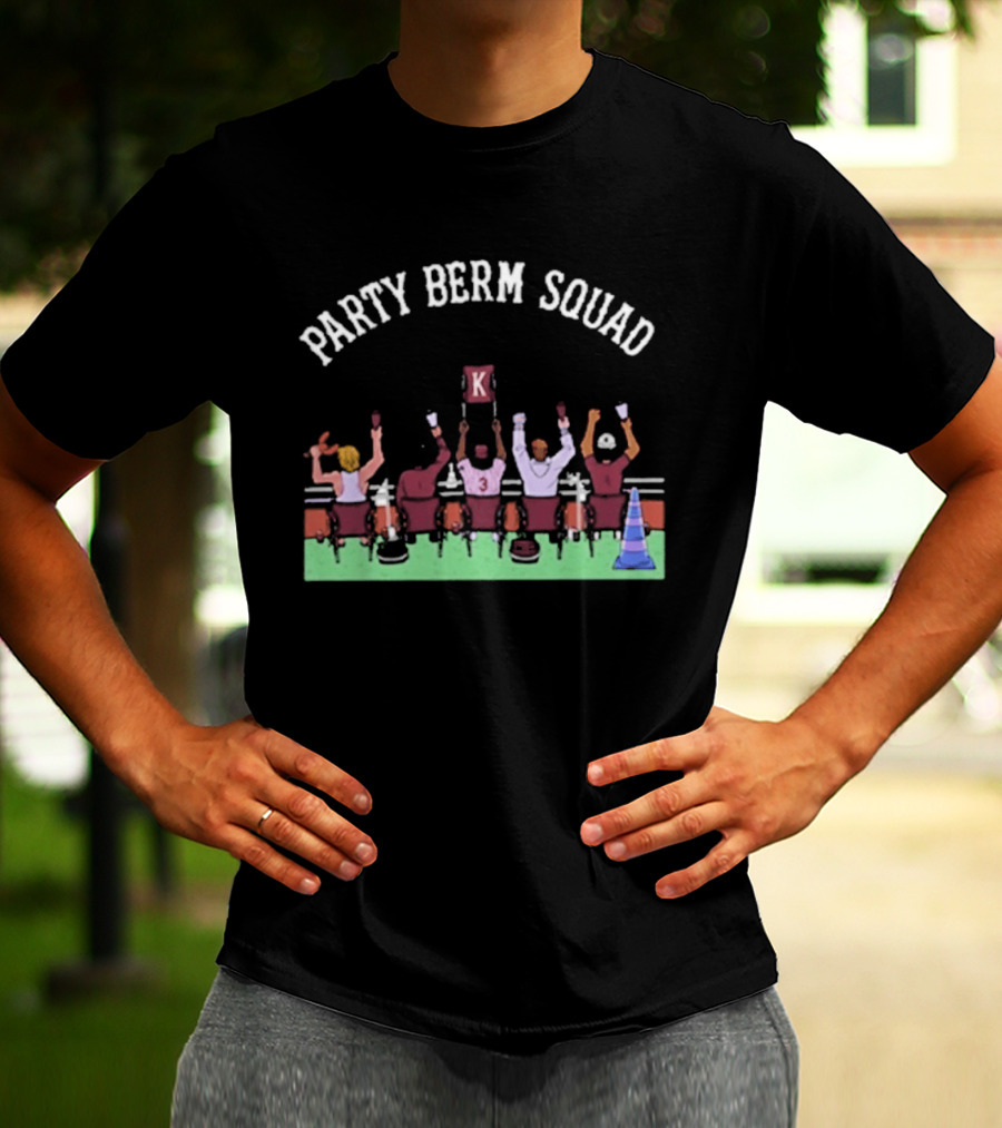 Party Berm Squad Mississippi State Bulldogs Baseball Fan Celebration T-Shirt