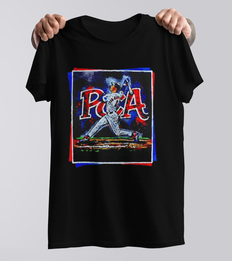 PCA Pete Crow Armstrong Chicago Cubs Baseball Swinging Bat Player T-Shirt