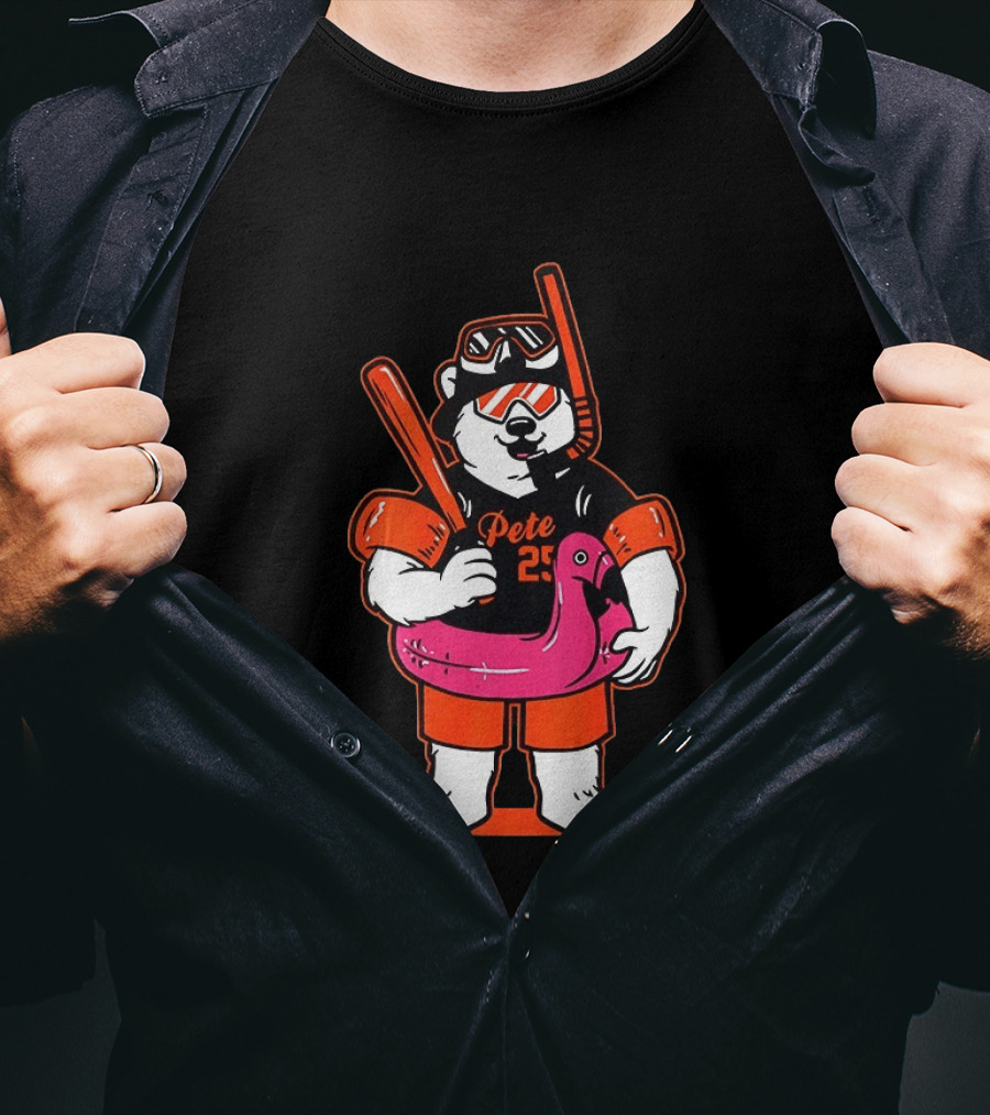 Pete Alonso Polar Bear Baseball Scuba Flamingo Baltimore Orioles T-Shirt