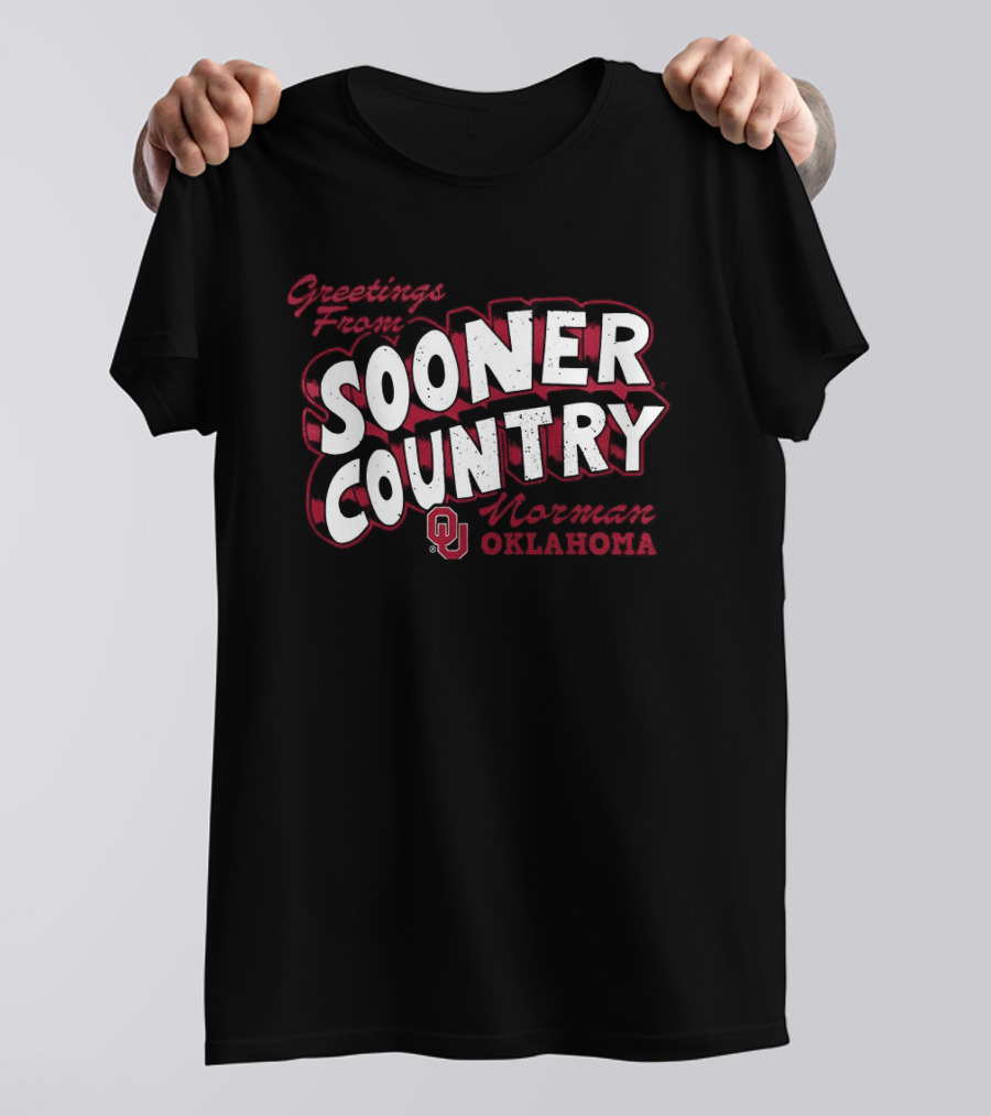 Greetings From Sooner Country Norman Oklahoma Sooners T-Shirt