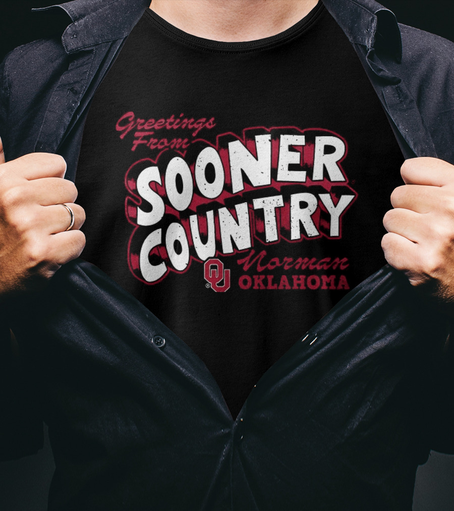 Greetings From Sooner Country Norman Oklahoma Sooners T-Shirt