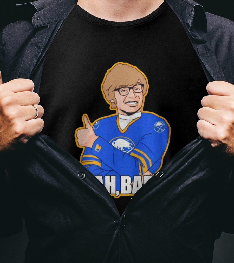 Yeah Baby Austin Powers Buffalo Sabres Hockey T-Shirt