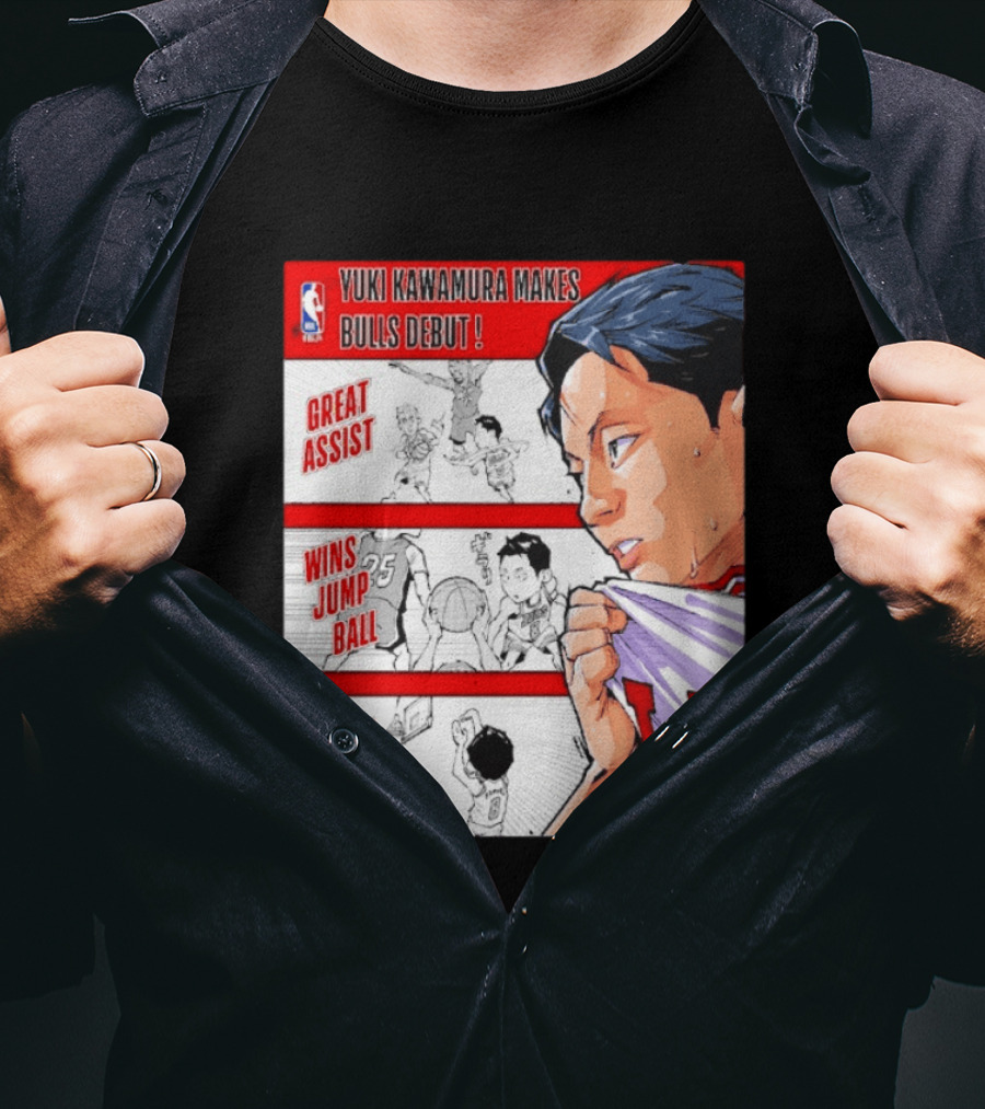 Yuki Kawamura Makes Bulls Debut Great Assist Jump Ball Clutch Three T-Shirt