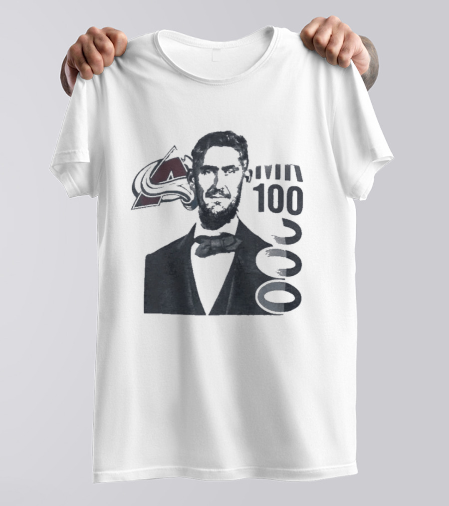 Avalanche 1000 Mr Bow Tie And Hockey Sticks T-Shirt