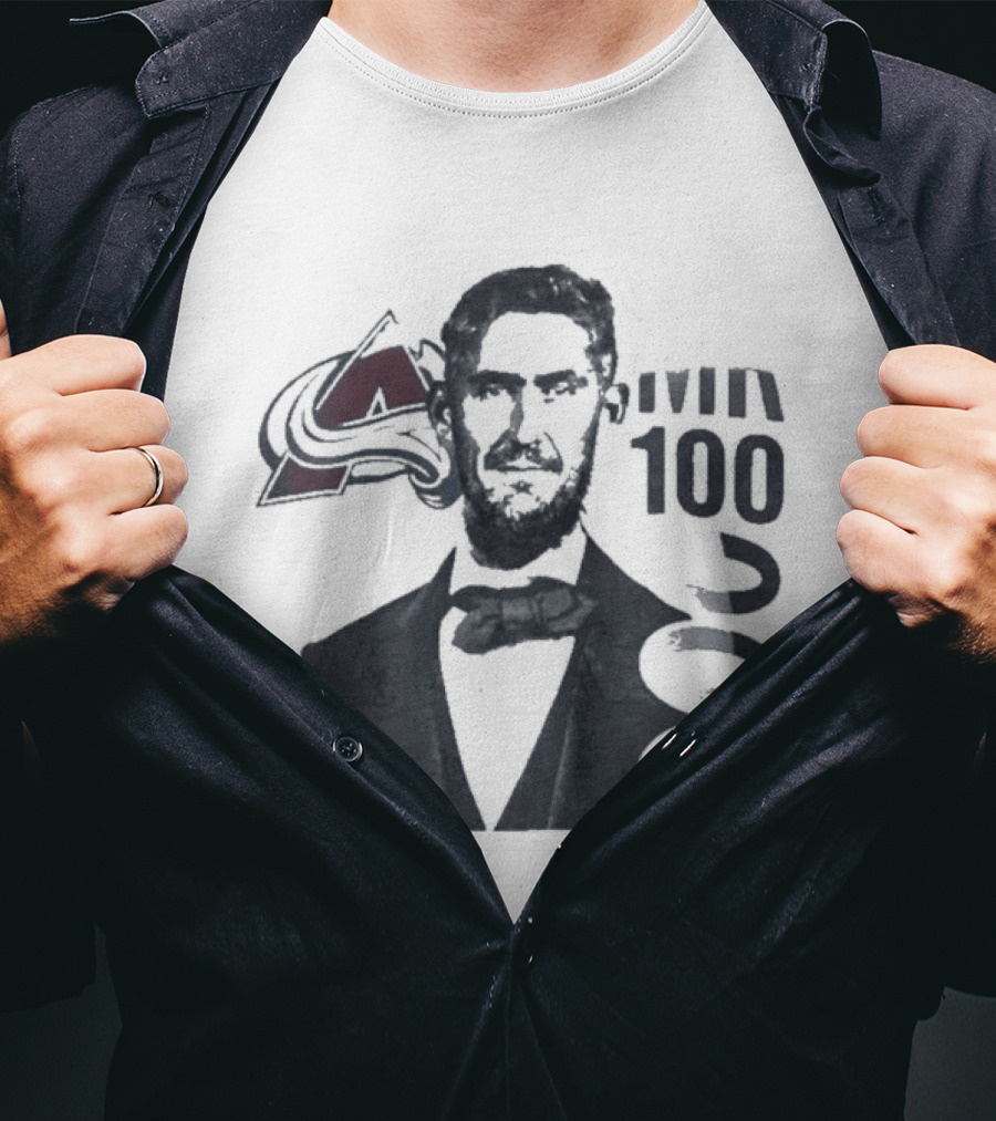 Avalanche 1000 Mr Bow Tie And Hockey Sticks T-Shirt