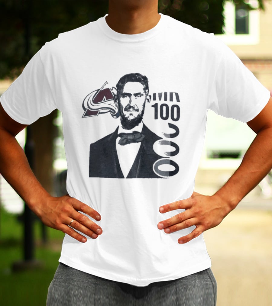 Avalanche 1000 Mr Bow Tie And Hockey Sticks T-Shirt