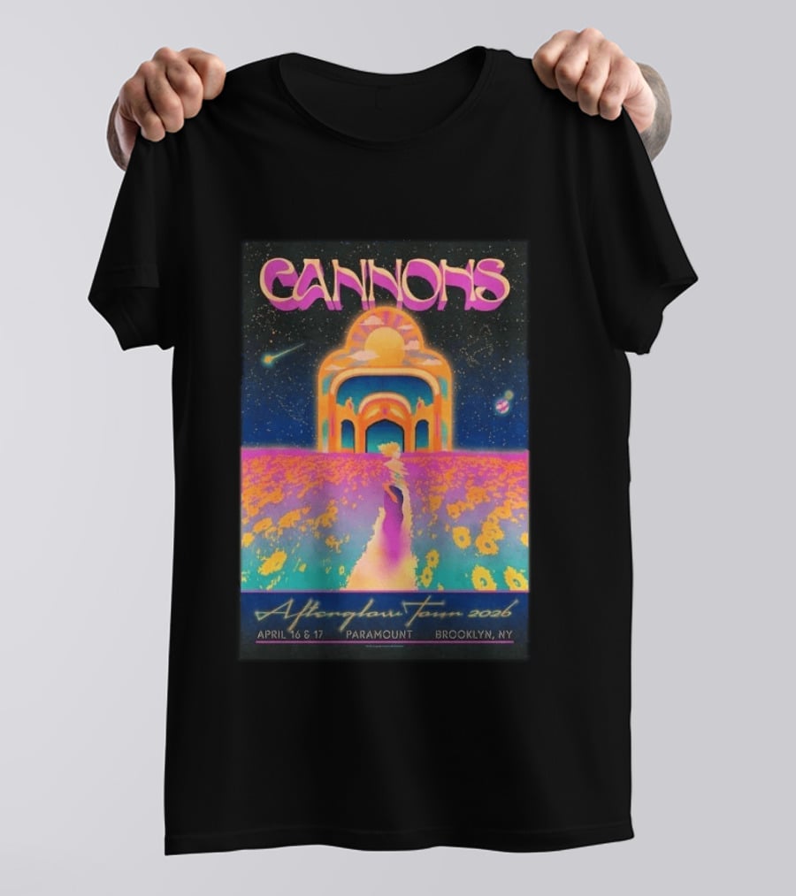 Cannons Afterglow Tour 2026 April 16 17 Paramount Brooklyn NY T-Shirt