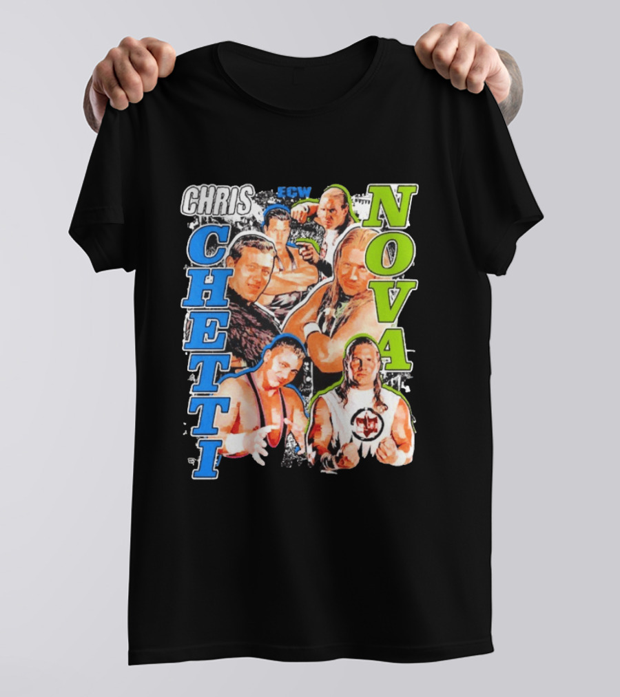 Chris Chetti Nova ECW Wrestling Legends Collage T-Shirt