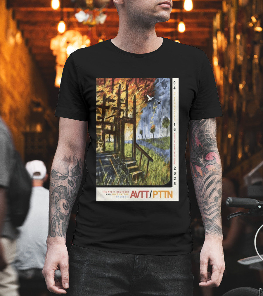 The Avett Brothers Mike Patton Presents AVTT PTTN April 16 2026 North Charleston Coliseum T-Shirt