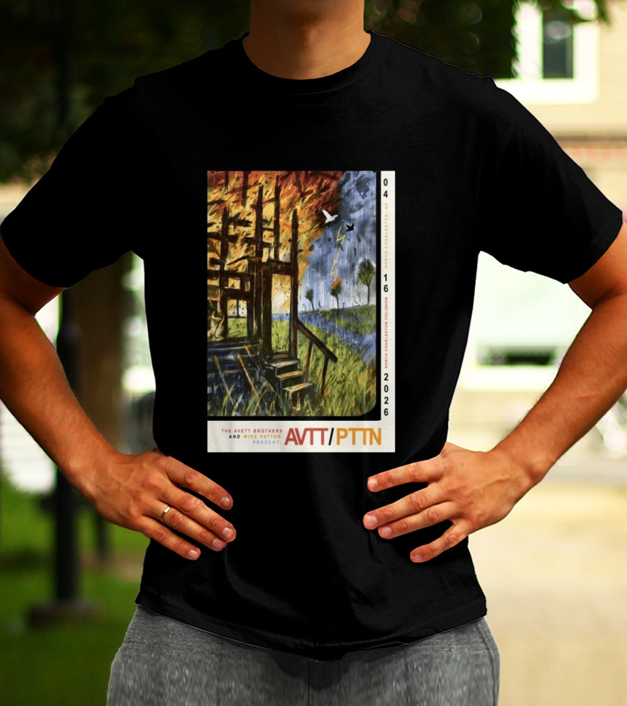 The Avett Brothers Mike Patton Presents AVTT PTTN April 16 2026 North Charleston Coliseum T-Shirt