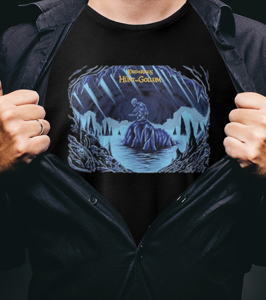 The Lord Of The Rings Hunt For Gollum Cavern Scene 2026 T-Shirt