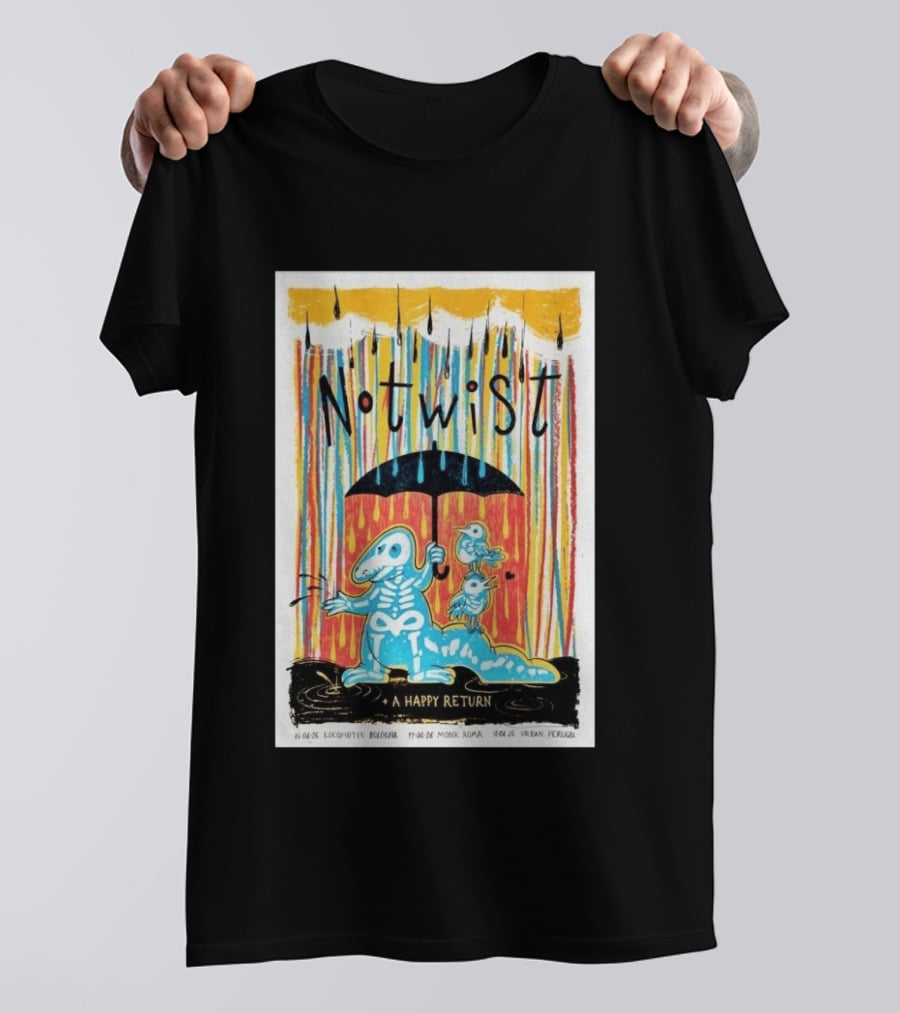 Notwist A Happy Return Tour Italy April 2026 Locomotiv Monk T-Shirt