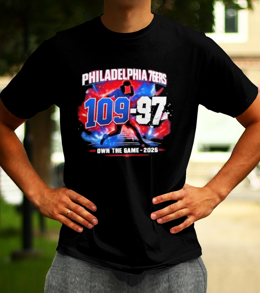 Philadelphia 76Ers 109 97 Victory Vs Orlando Magic Joel Embiid Mode 2026 T-Shirt