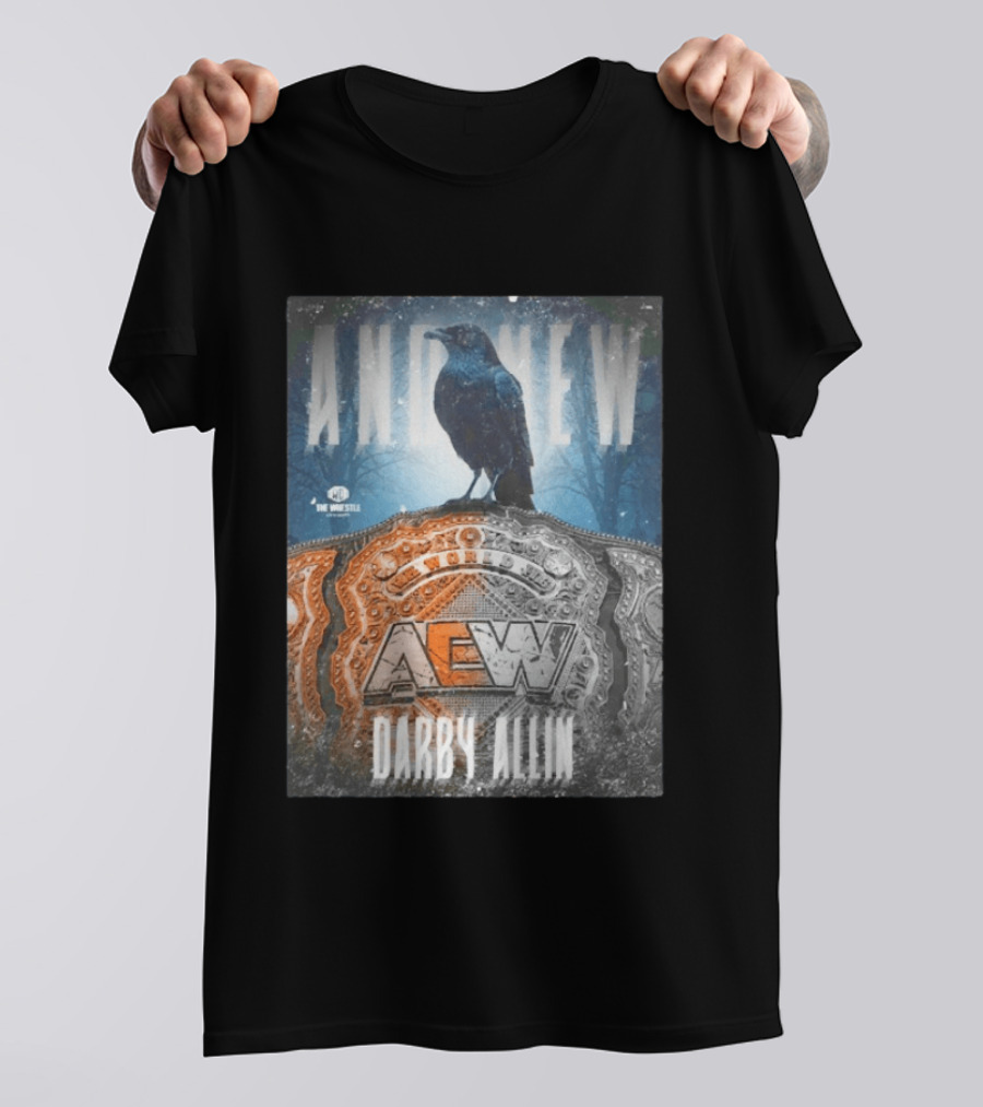 And New AEW World Darby Allin Championship Belt Raven T-Shirt