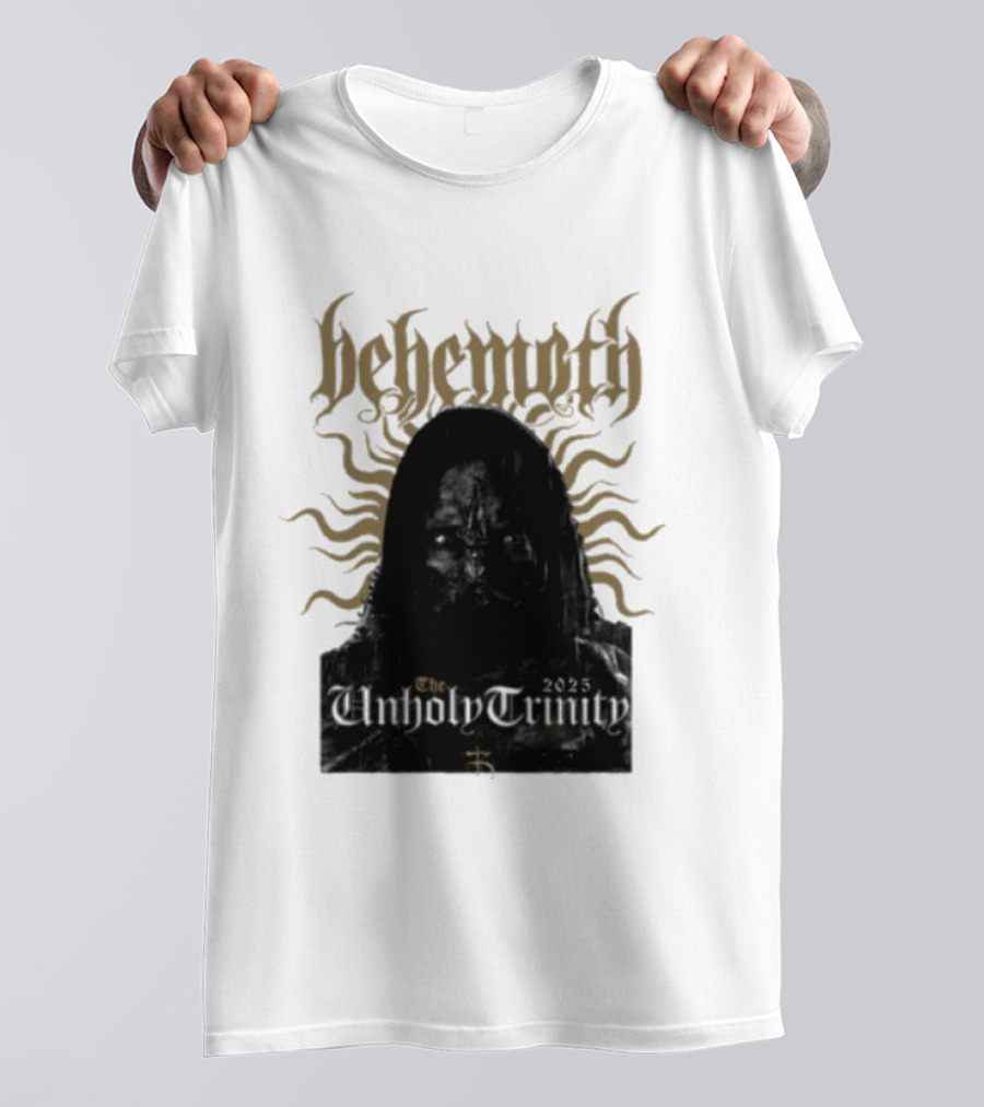 Behemoth The Unholy Trinity Sunburst Symbol Dark T-Shirt