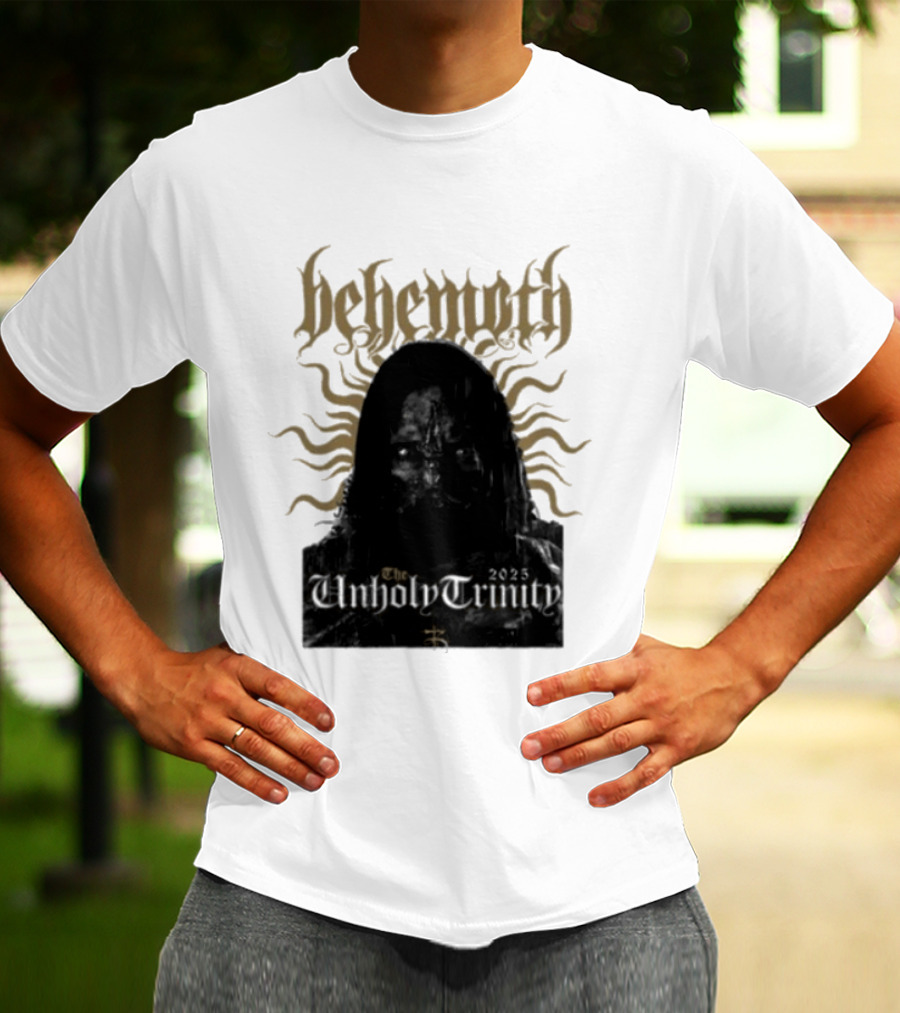 Behemoth The Unholy Trinity Sunburst Symbol Dark T-Shirt