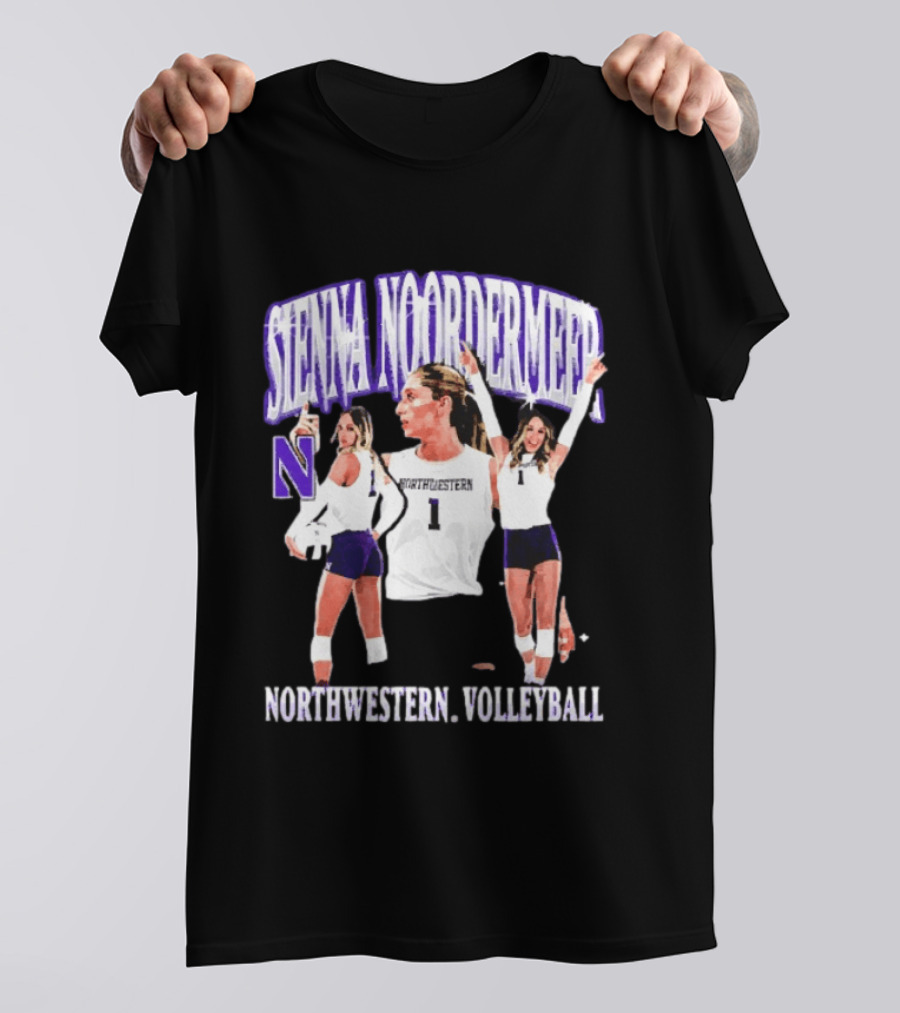 Sienna Noordermeer Northwestern Volleyball Player N Wildcats Sports Team T-Shirt
