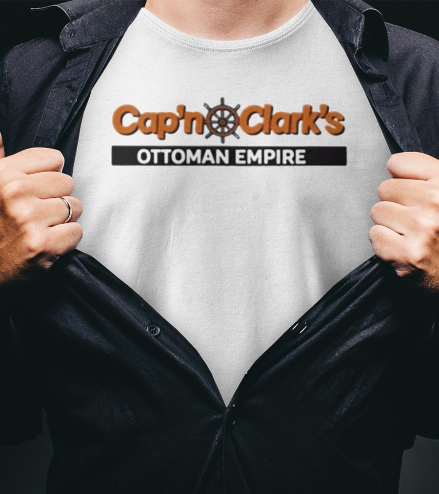 Chiwtel Ejiofor Cap'n Clark's Ottoman Empire Wheel Steering T-Shirt