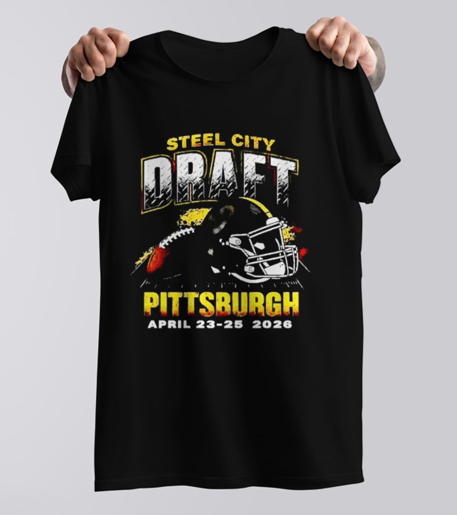 Steel City Draft Pittsburgh April 23 26 2026 Helmet T-Shirt