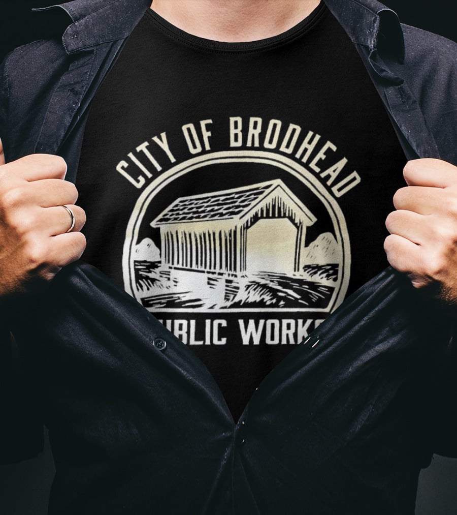 City Of Brodhead Public Works Covered Bridge T-Shirt