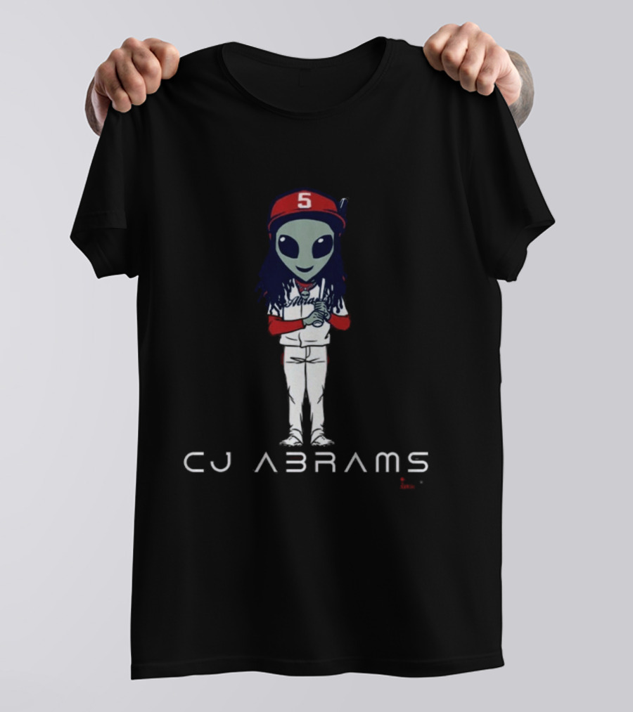 CJ Abrams Alien Baseball Character With Number 5 T-Shirt