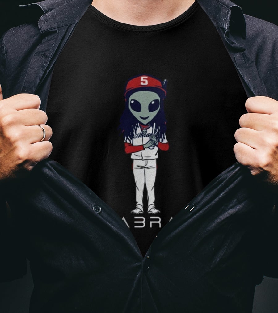 CJ Abrams Alien Baseball Character With Number 5 T-Shirt