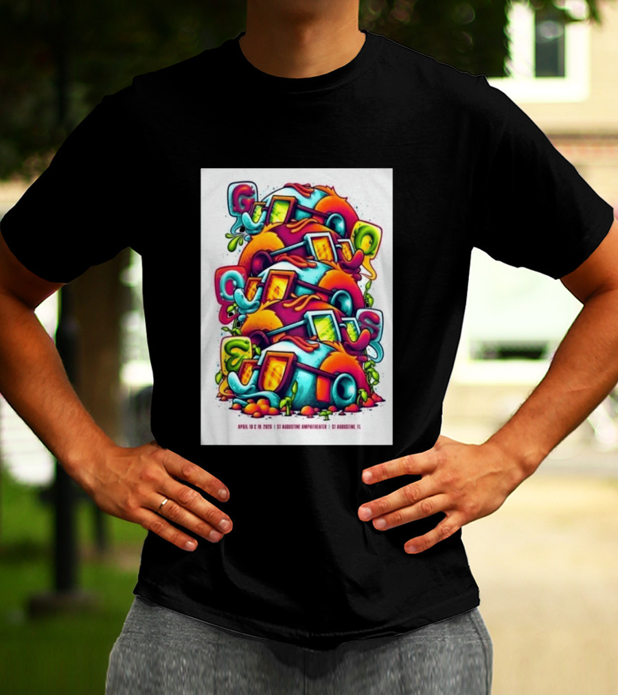 Goose April 18 19 2026 St Augustine Amphitheatre Vibrant Colorful T-Shirt