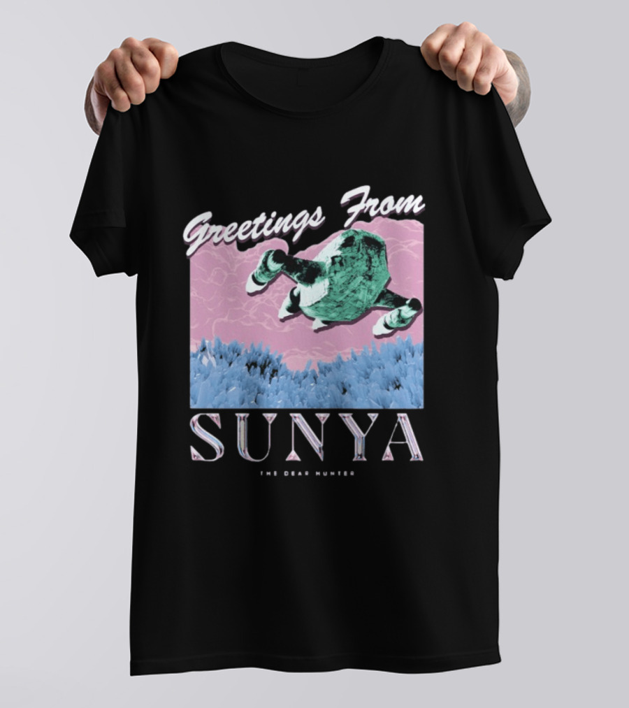Greetings From Sunya The Dear Hunter Retro Futuristic T-Shirt