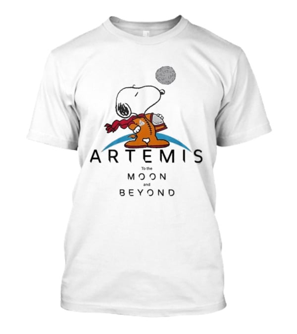 Snoopy Artemis To The Moon And Beyond 2026 T-Shirt