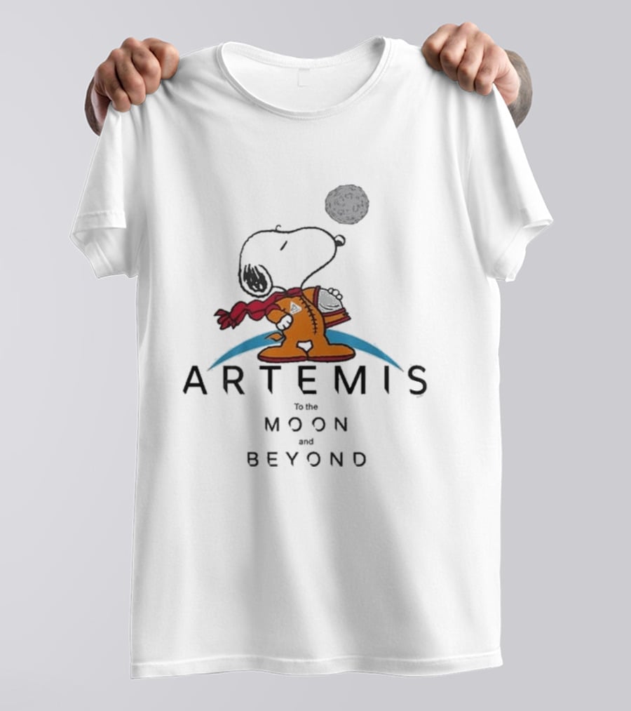 Snoopy Artemis To The Moon And Beyond 2026 T-Shirt