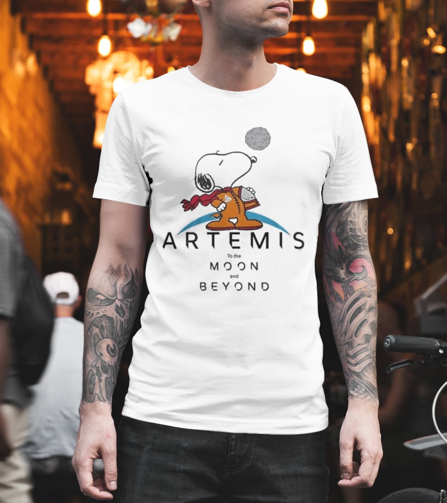 Snoopy Artemis To The Moon And Beyond 2026 T-Shirt