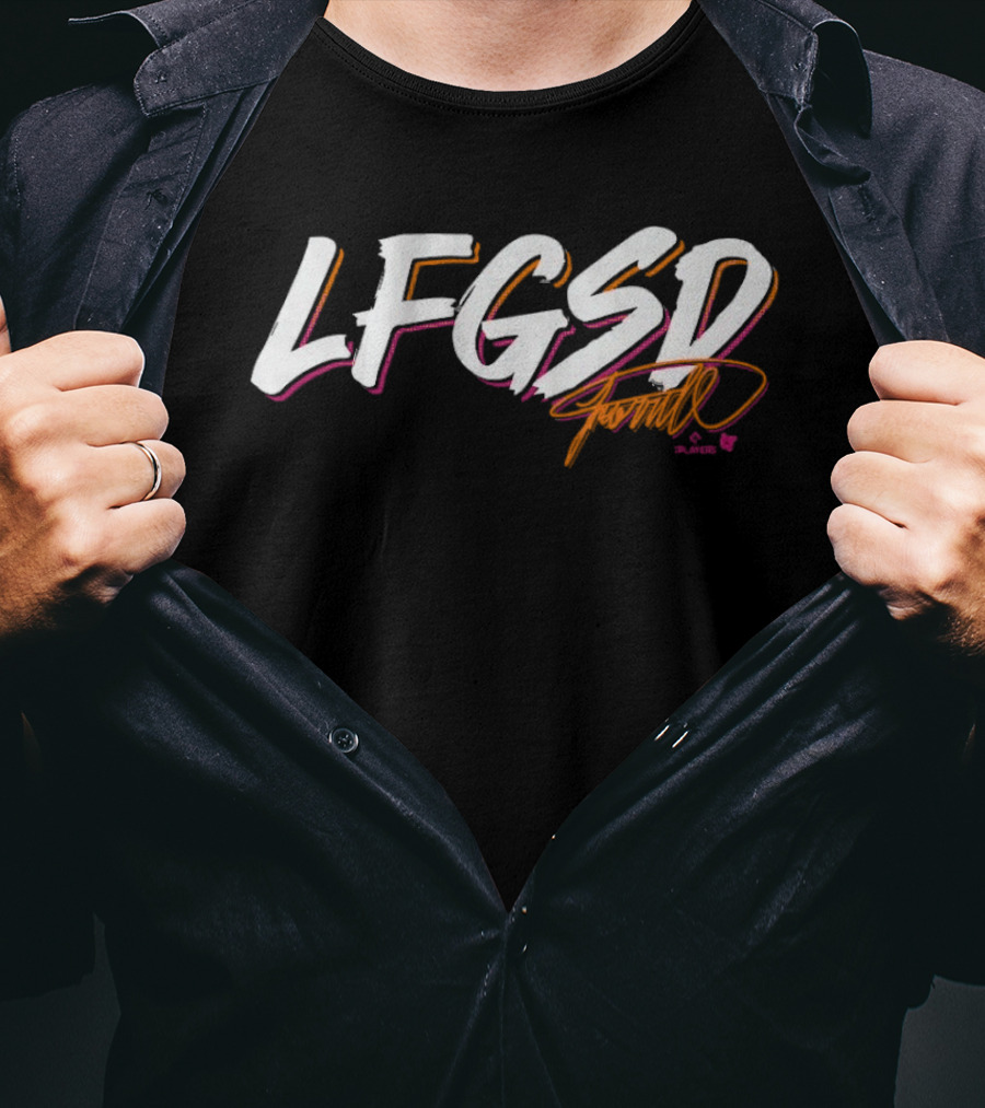 Jackson Merrill LFGSD Padres Inspired Baseball Team Sportswear T-Shirt