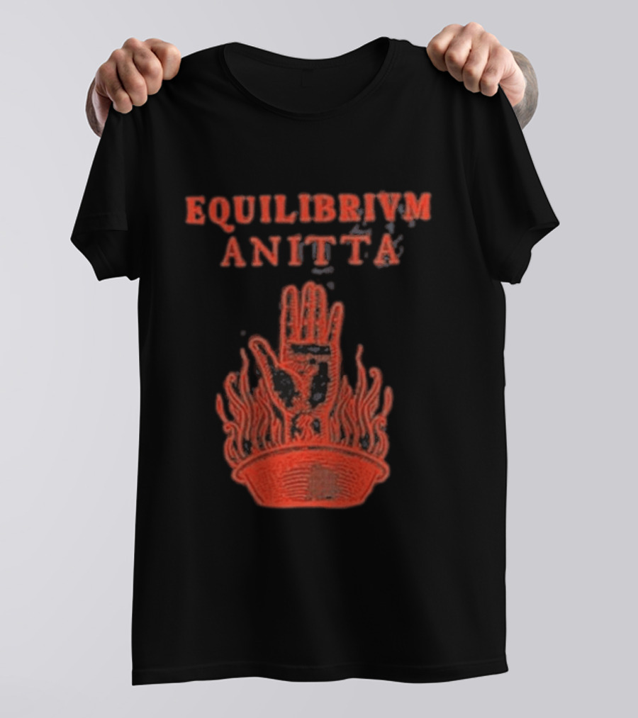 Equilibrivm Anitta Hand With Flames T-Shirt