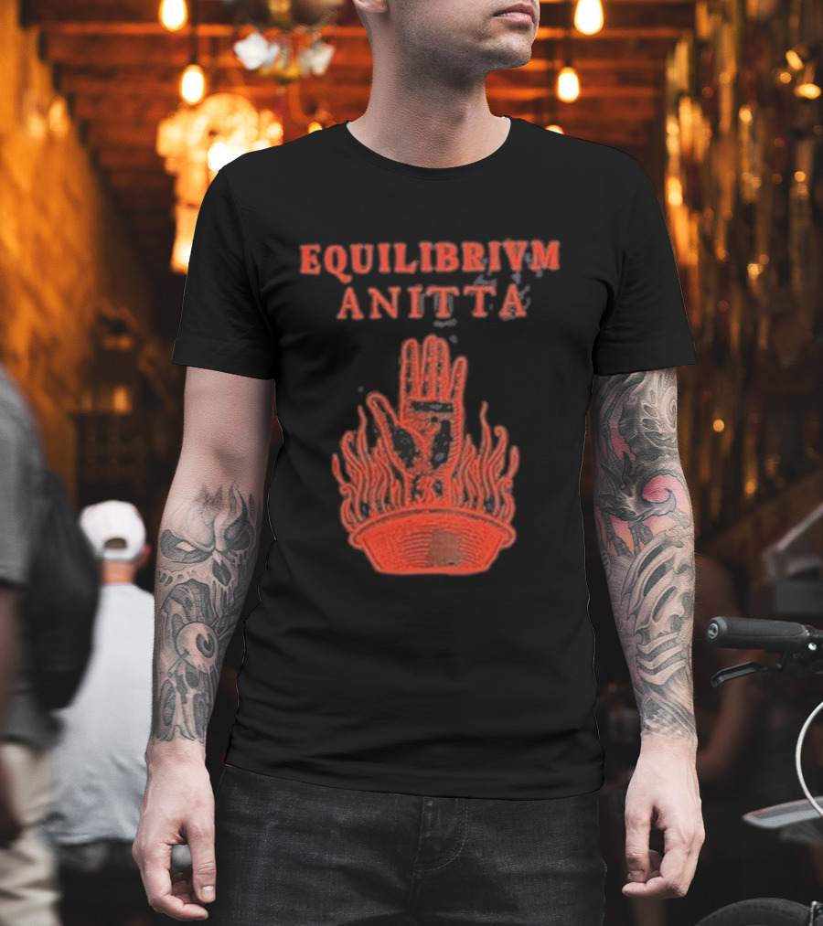 Equilibrivm Anitta Hand With Flames T-Shirt