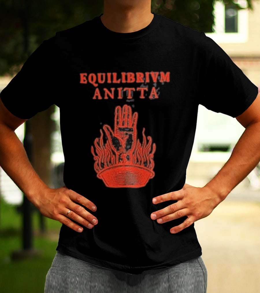 Equilibrivm Anitta Hand With Flames T-Shirt