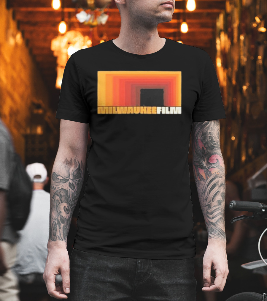 Milwaukee Film Retro Gradient Rectangle T-Shirt