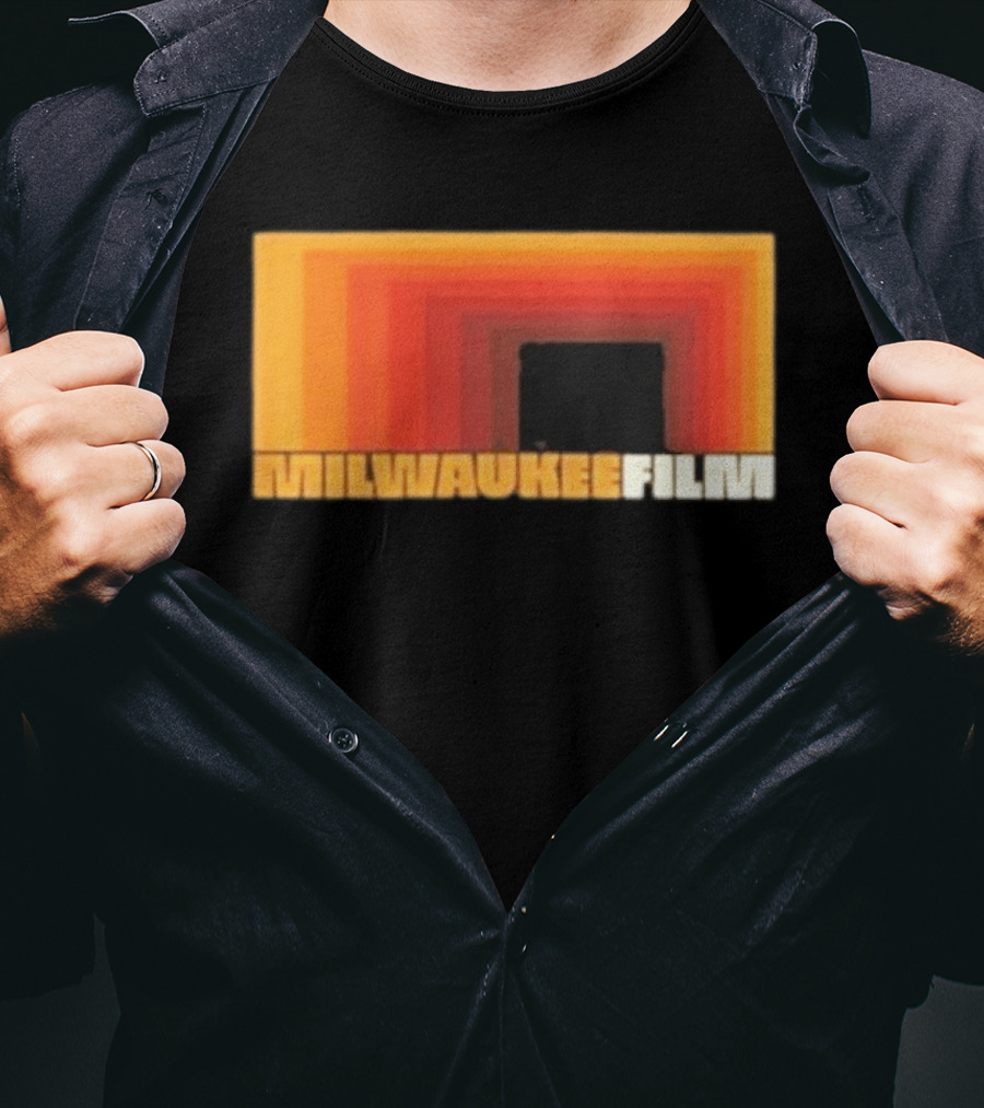 Milwaukee Film Retro Gradient Rectangle T-Shirt
