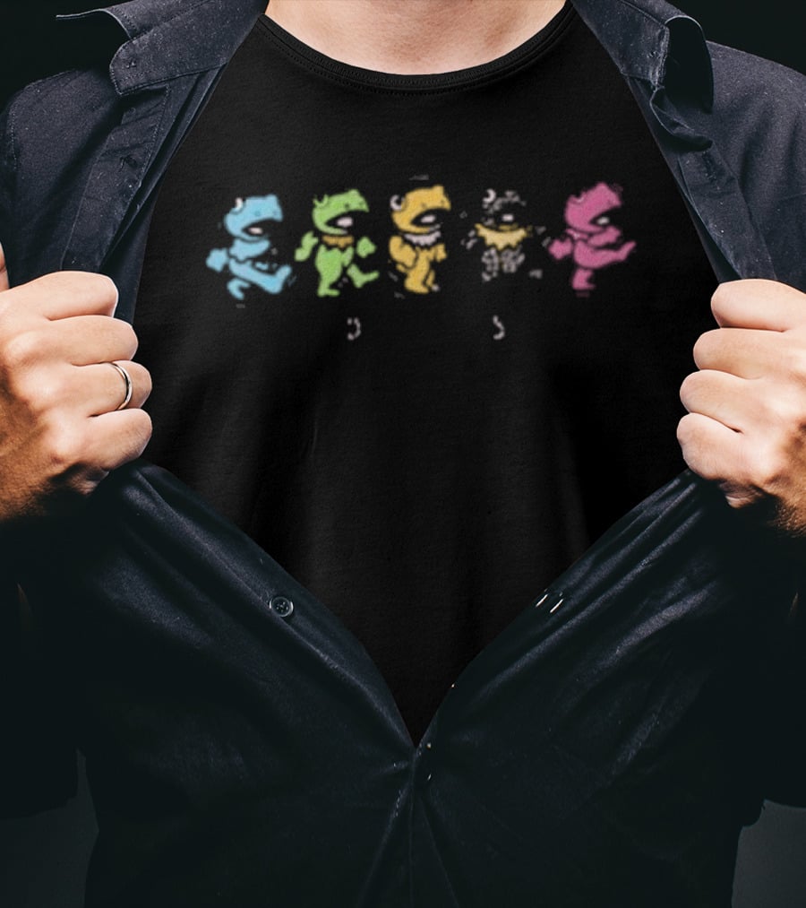 Boris Dancing Froggies Colorful T-Shirt