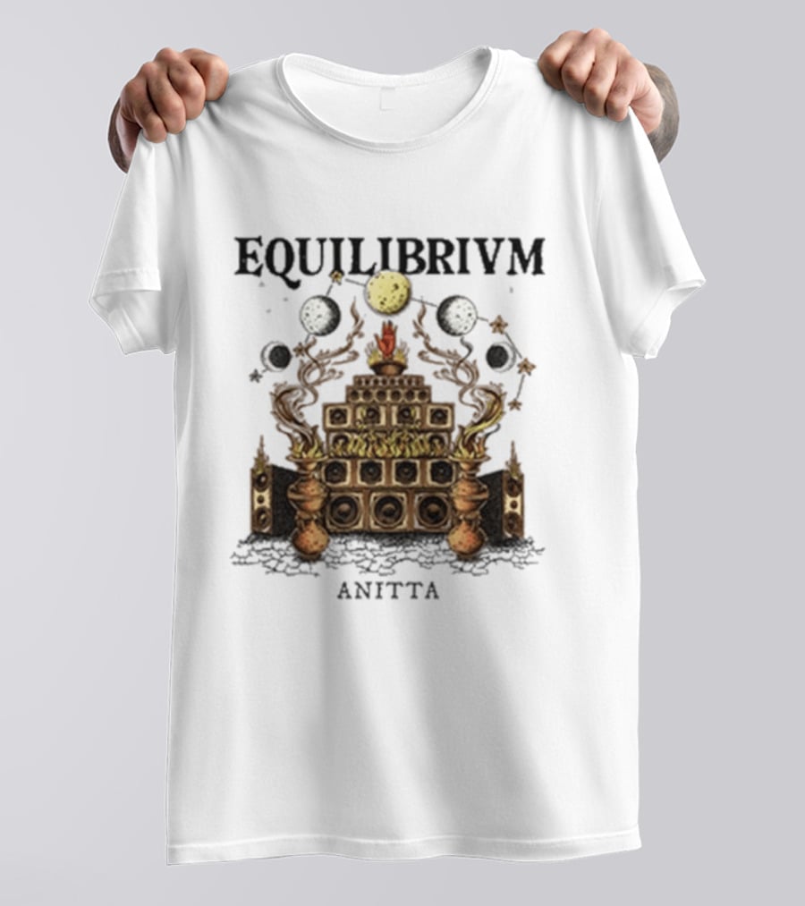 Anitta Equilibrium Moon Speaker Pyramid With Celestial Balance T-Shirt