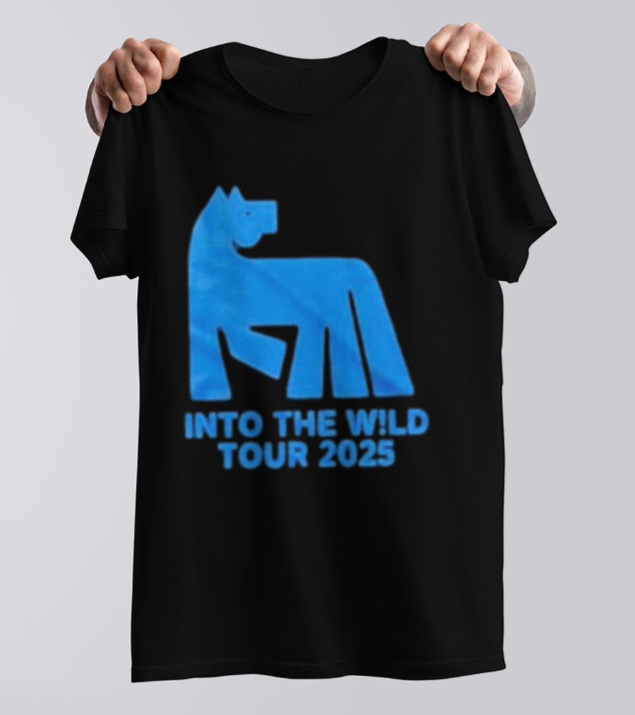 Russ Into The Wild Tour 2025 Blue Bear T-Shirt