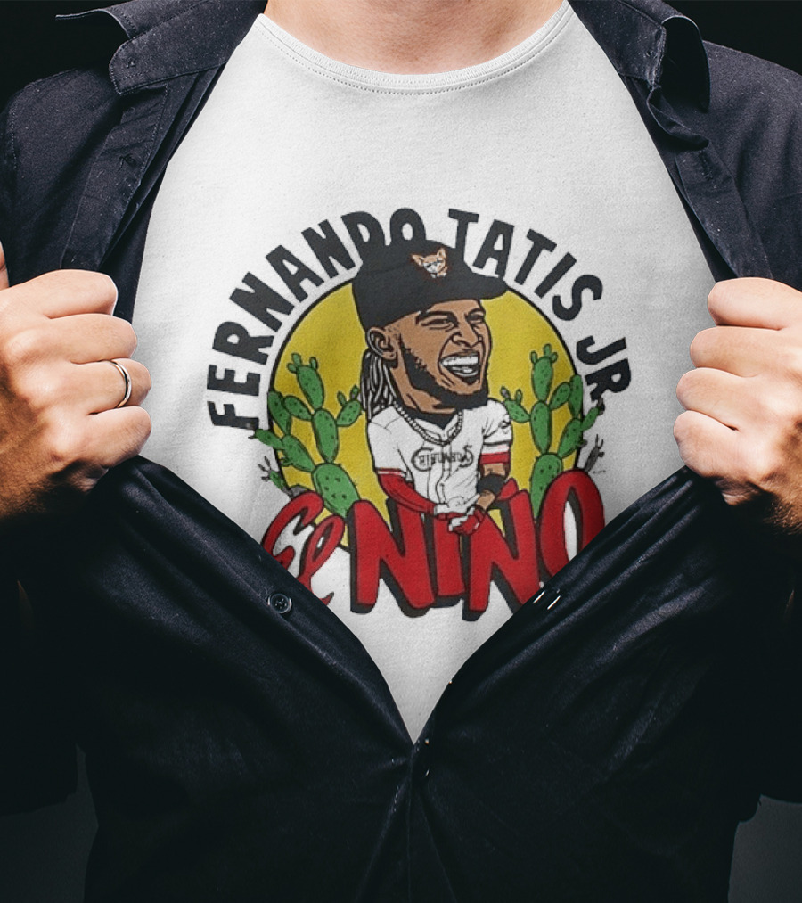 Fernando Tatis Jr El Niño Chihuahuas Cactus MLB Baseball T-Shirt