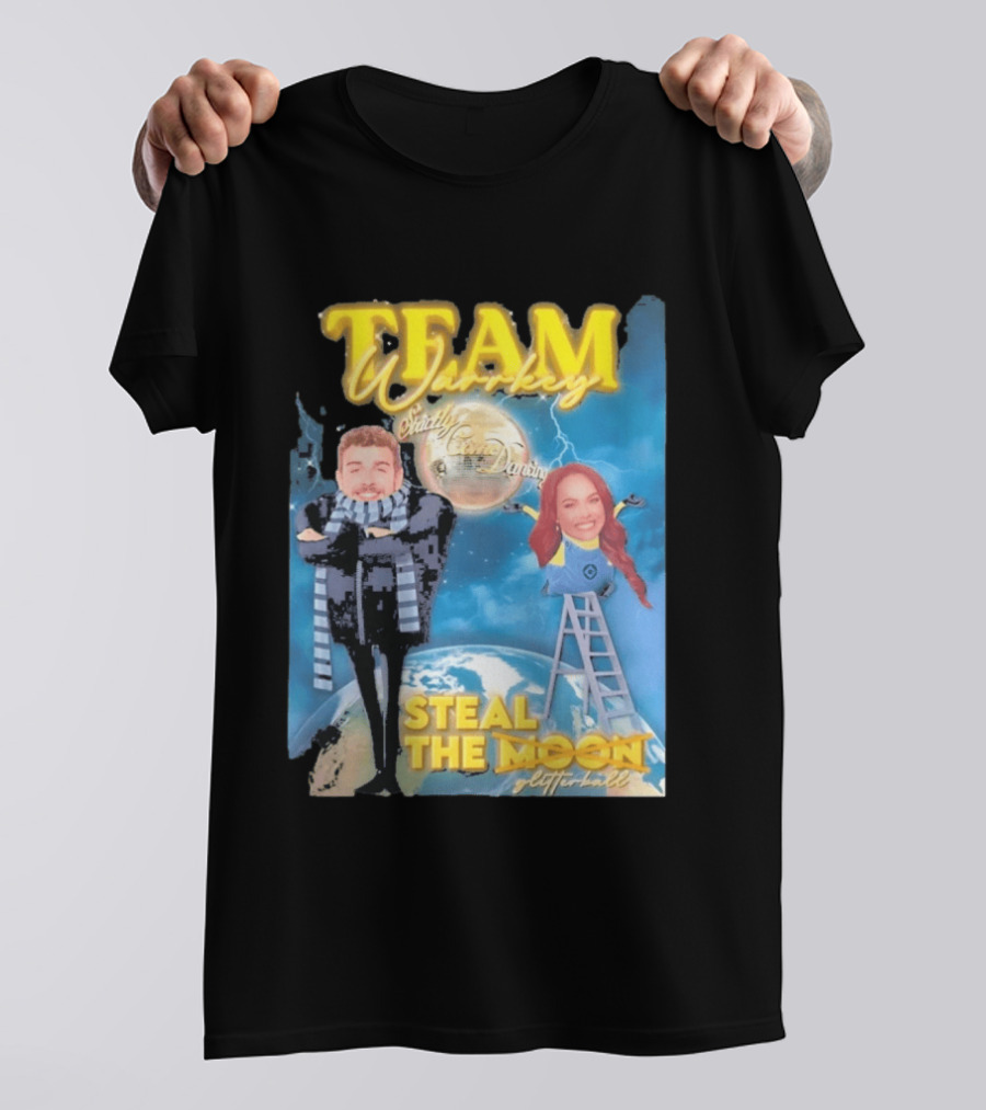 Team Warrkey Strictly Steal The Moon Dancing Planet Earth T-Shirt