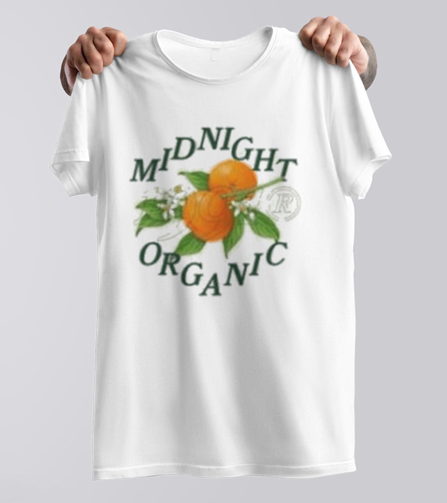 Midnight Organic Citrus Blossoms And Branches T-Shirt