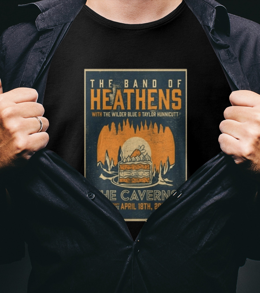 The Band Of Heathens The Caverns Grundy County Tennessee April 18th 2026 Featuring The Wilder Blue Taylor Hunnicutt T-Shirt