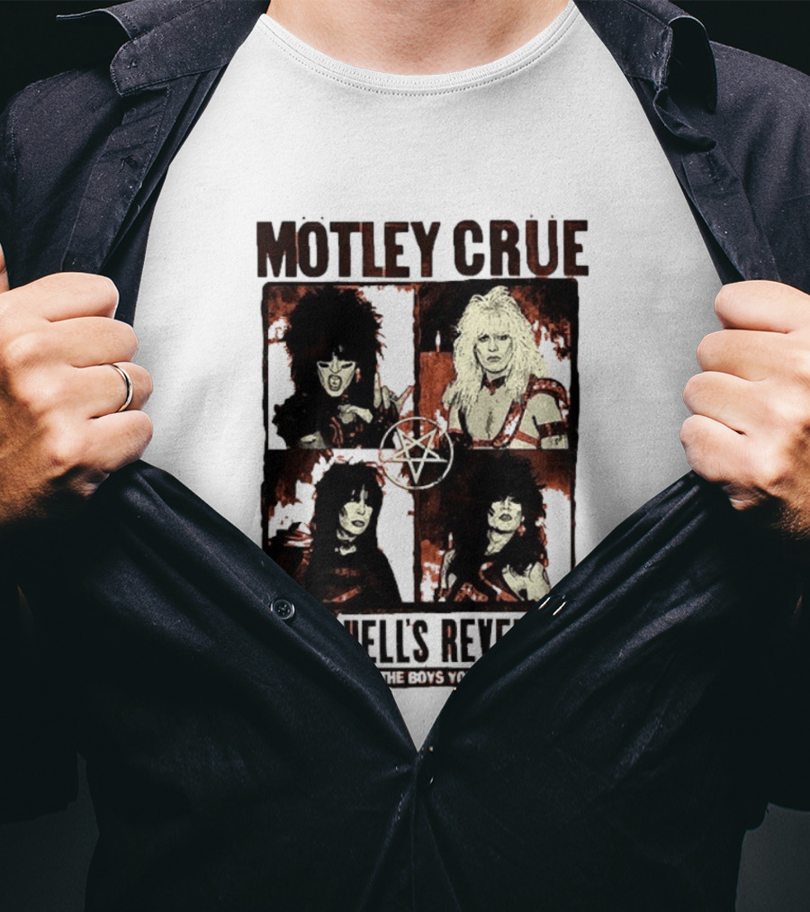 Motley Crue Hell's Revenge 31 Oct From The Boys You Love To Hate Flyer T-Shirt