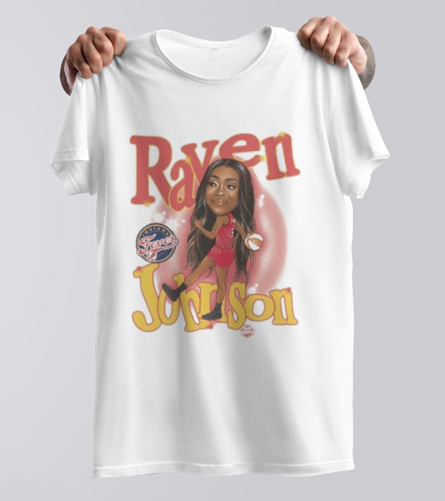 Raven Johnson Indiana Fever WNBA Basketball T-Shirt
