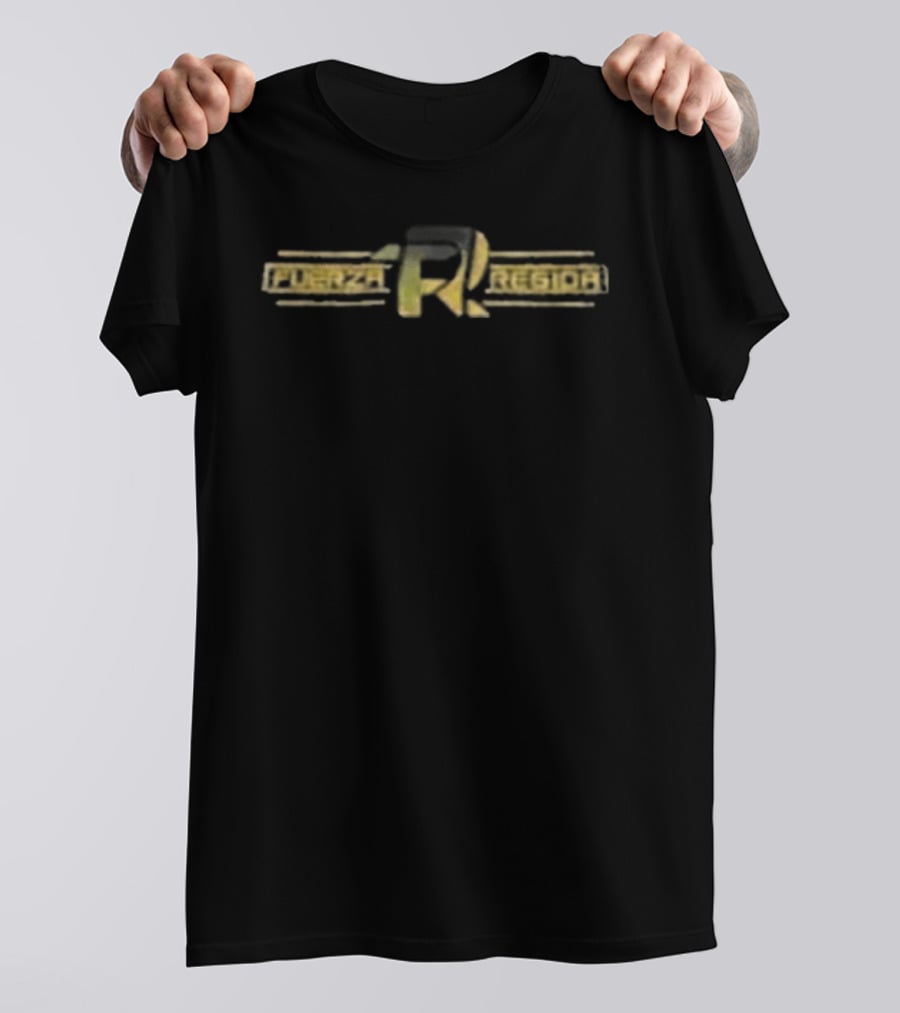 Fuerza Regida Gold Glitter FR Visuals T-Shirt